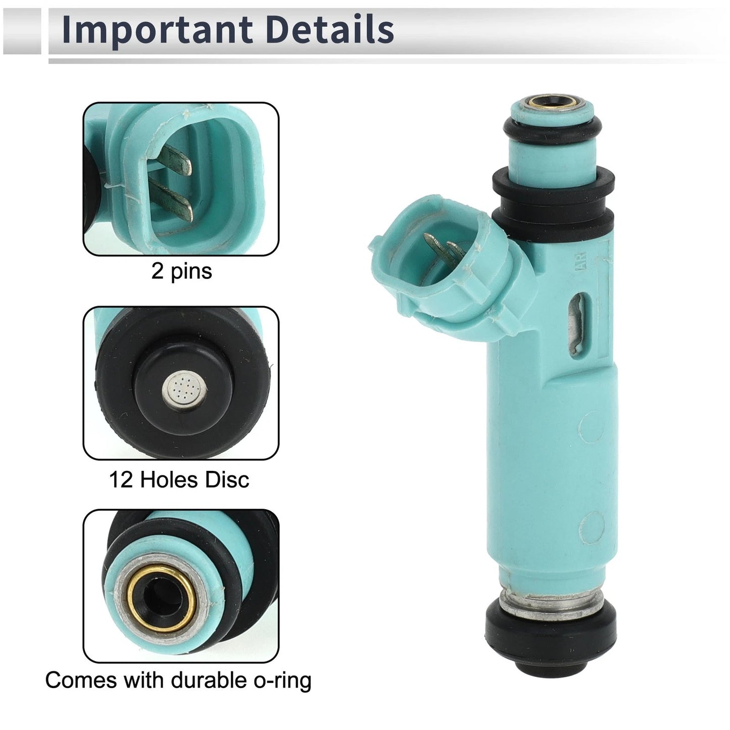 Fuel Injector No. 23209-03010 for Toyota Camry 2.2 (2000–2001) 1 Pc Blue