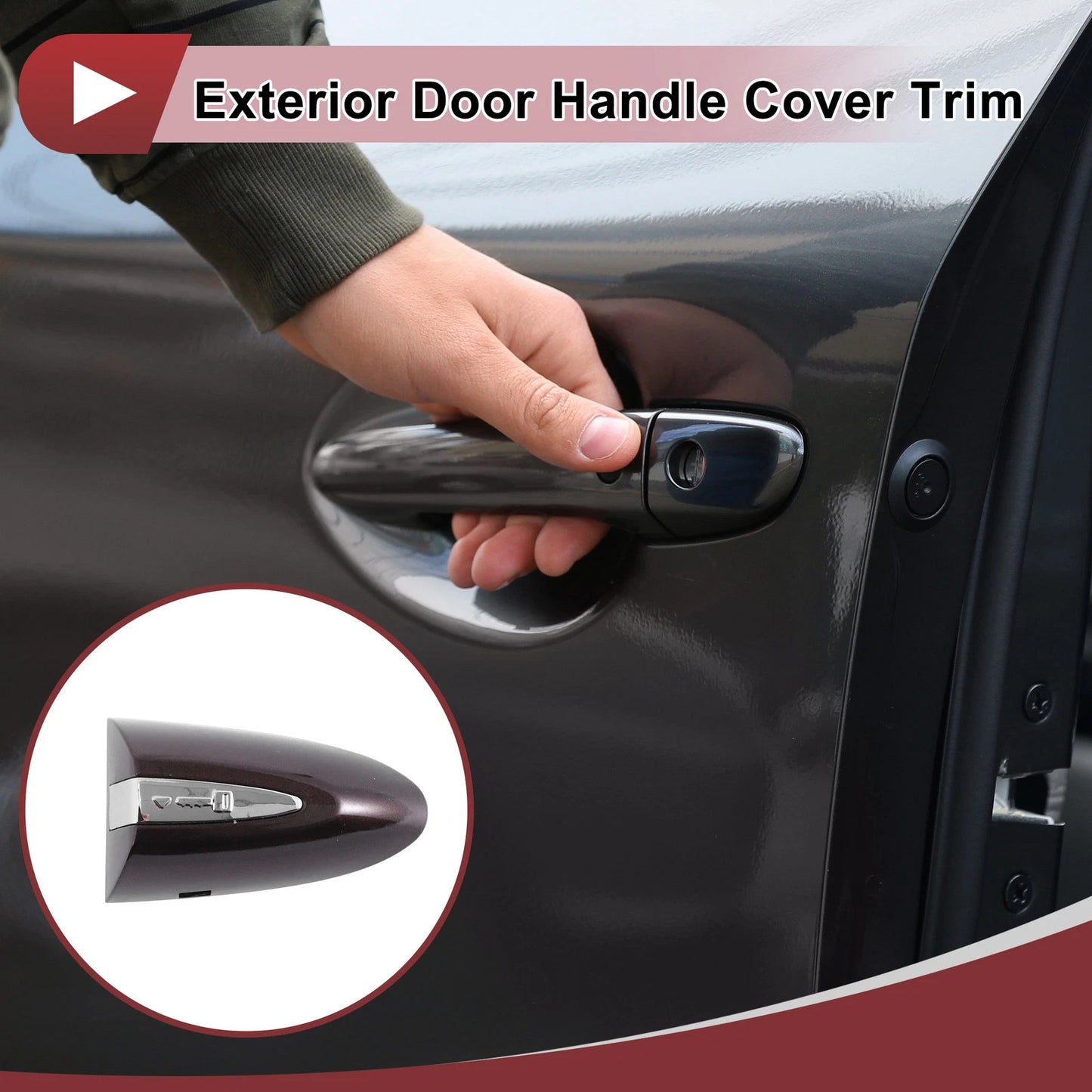 1 Pcs Exterior Trim for Jaguar XJ (2010–2019) No.C2D32290LML Brown
