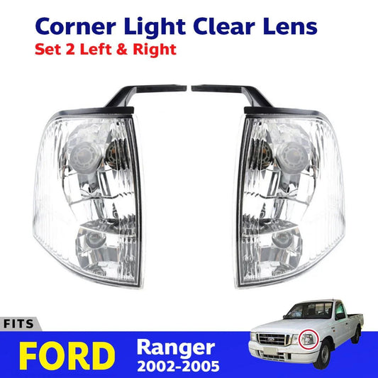 Corner Light Indicator Lamp Pair Fits Ford Ranger Thunder XL Pickup 2002-05 D06