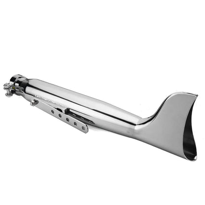 Motorcycle Exhaust Pipe Fish Tail for Bobber Chopper Cafe Racer