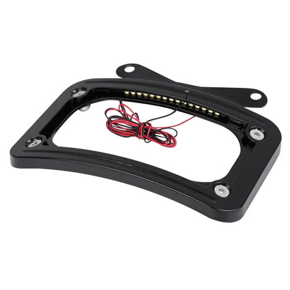 Curved LED License Plate Frame for Harley Road King FLHRXS (2017-2023)