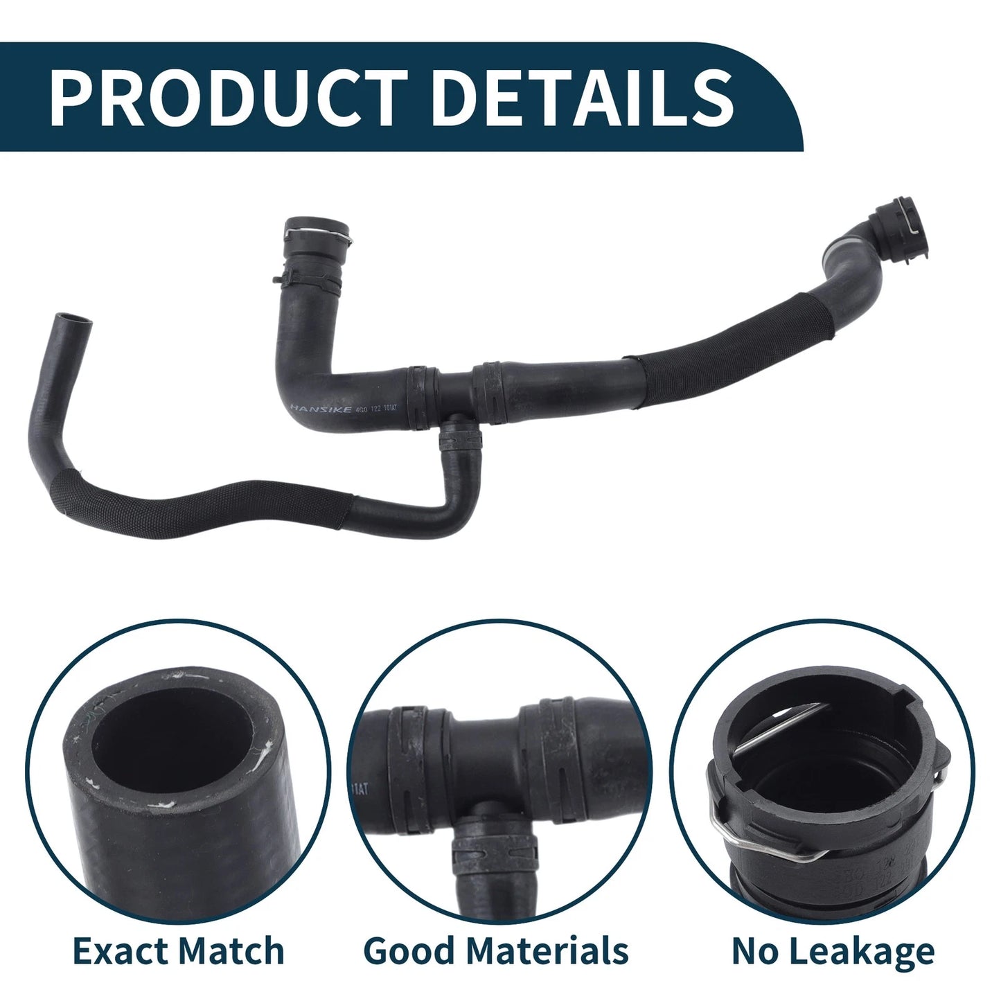 Radiator Hose No. 4G0122101AT for Audi A6 (2016–2018)