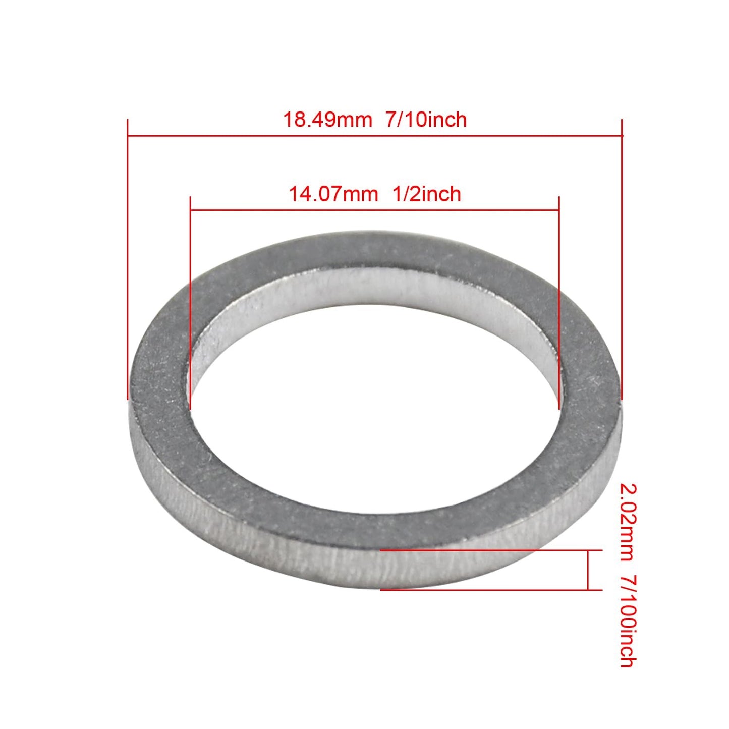 Set of 6 Oil Drain Screw Gaskets for Yamaha Outboard (4-Stroke)