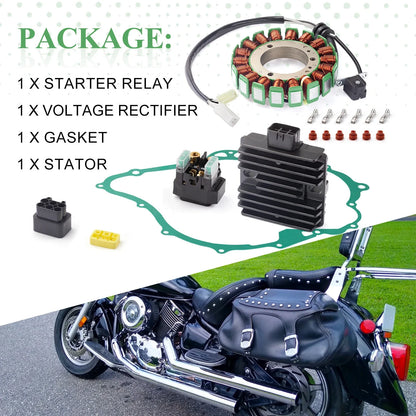 Stator Relay Rectifier Gasket Kit for Yamaha V-Star 1100 XVS1100 (2003–2009)
