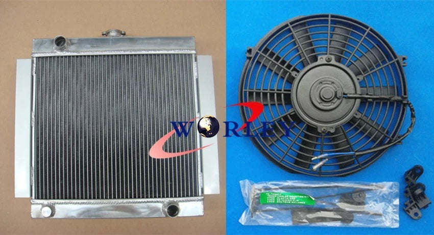 Race Alloy Radiator with 14" Fan for Ford Escort Mk1 Mk2 (1968–1980)