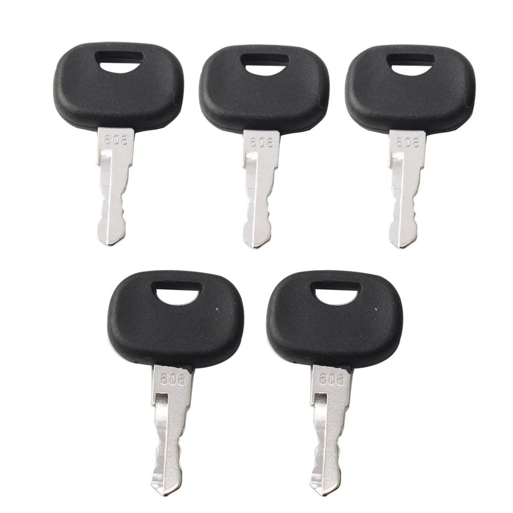 5 x Ignition Starter Keys for Liebherr & John Deere Heavy Equipment