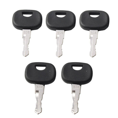 5 x Ignition Starter Keys for Liebherr & John Deere Heavy Equipment