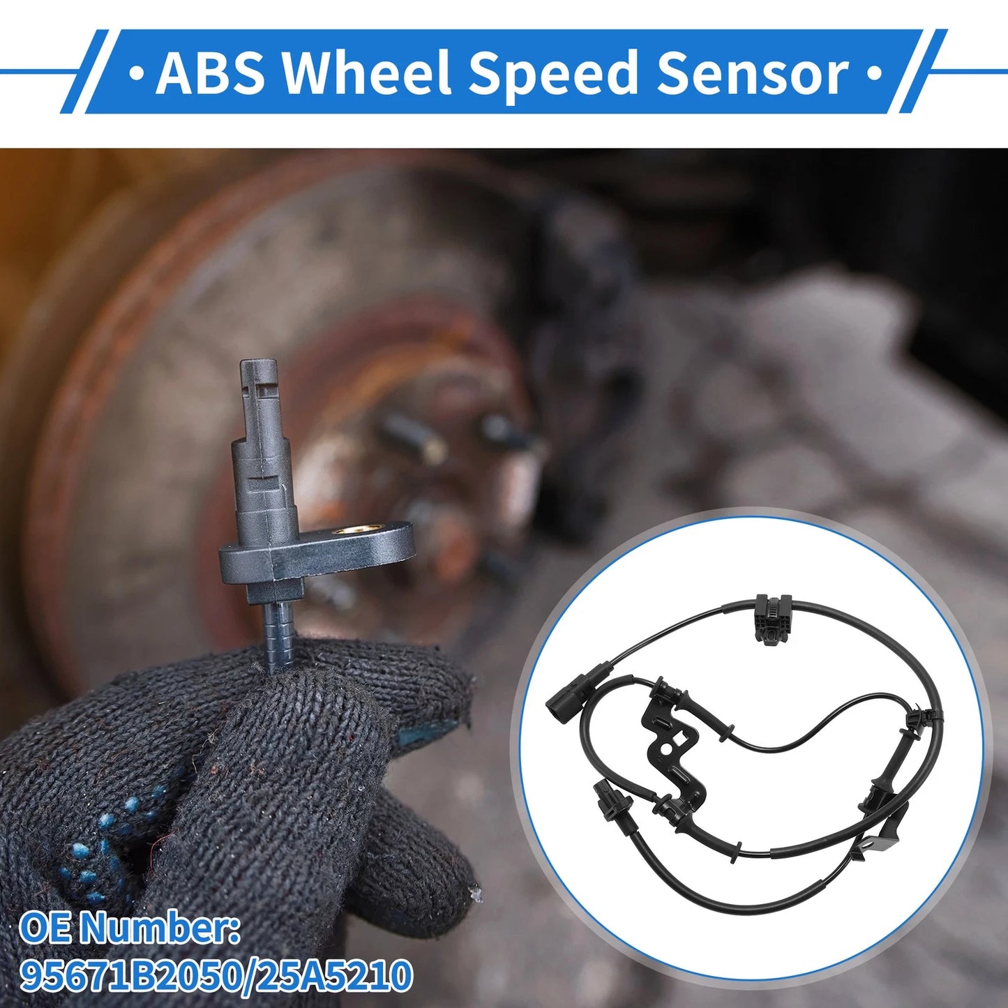 ABS Wheel Speed Sensor No. 95671B2050/25A5210 for KIA Soul (2014–2019)