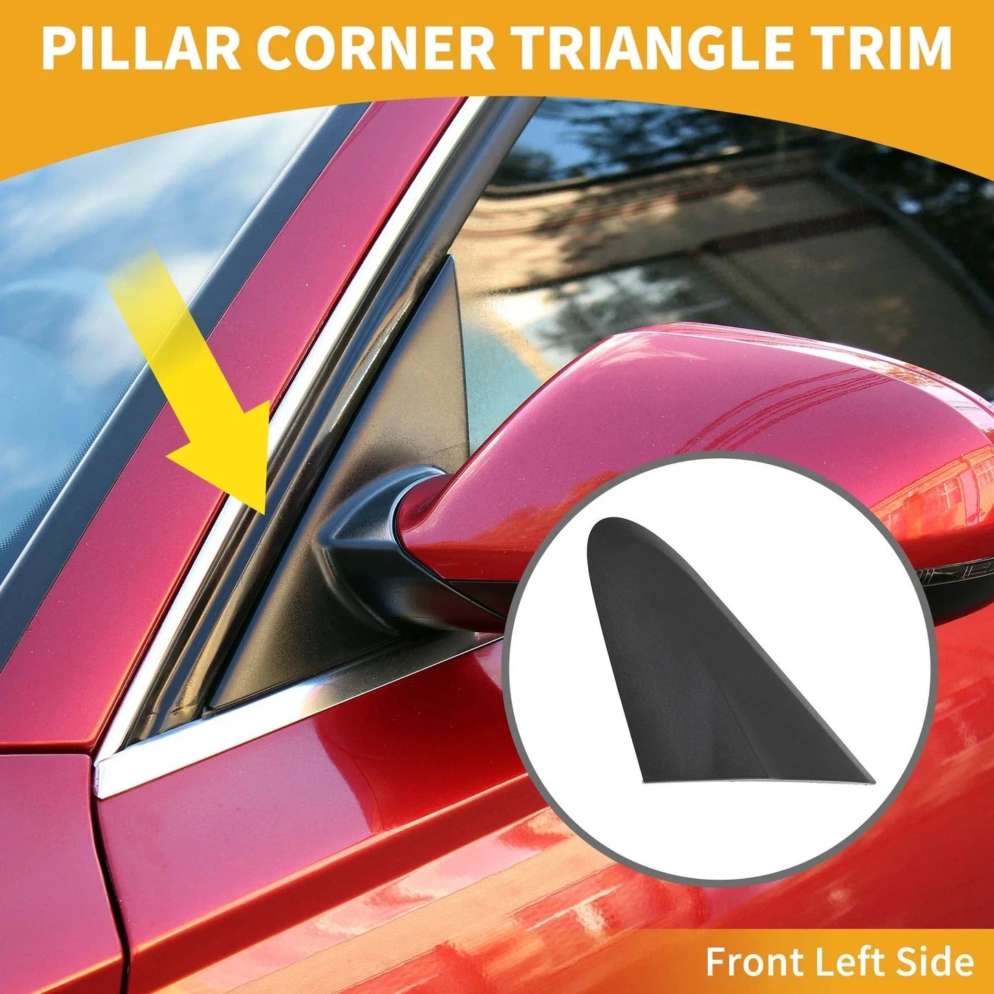 Front Left Side Pillar Triangle Trim for Chevrolet Sonic (2012-2020)