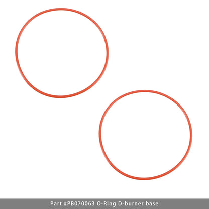 Set of 2 O-Ring D-Burner Base for Burner Base (D)