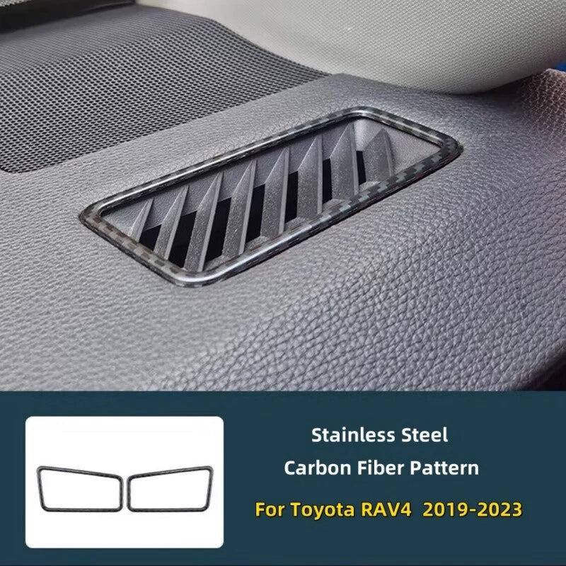 17PC Carbon Fiber Door Handle Gear Shift Air Outlet Cover Trim for Toyota RAV4