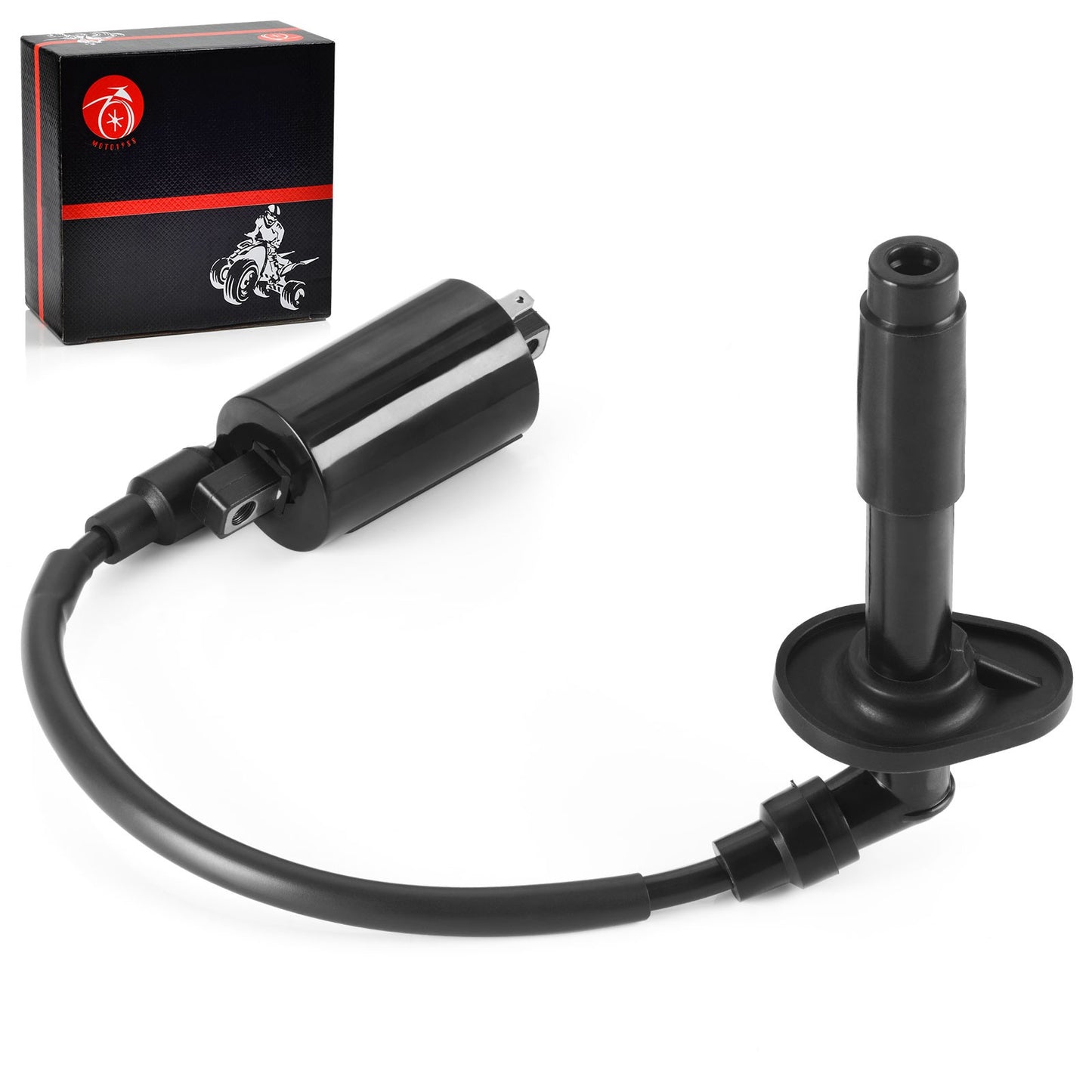 2X Ignition Coil & Spark Plug Cap for Kawasaki Ninja 250R (1988–2007)