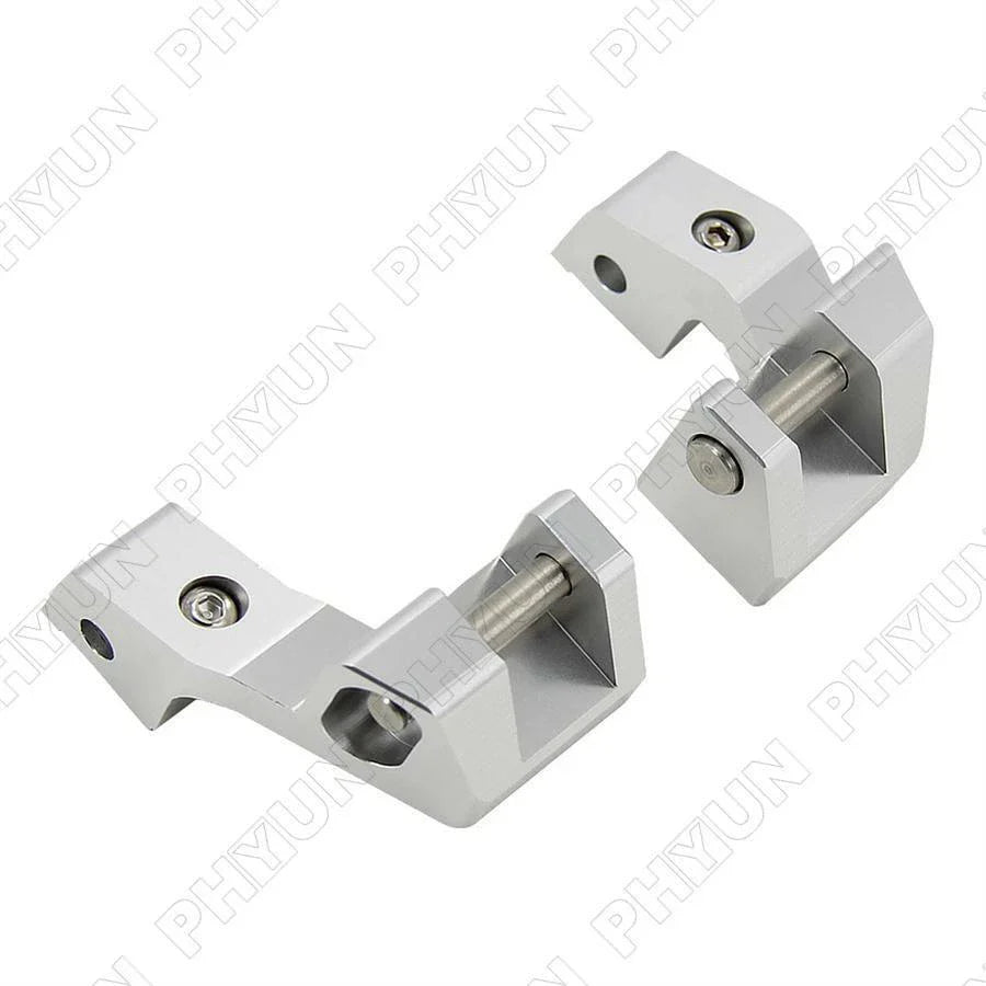 Motorbike Passenger Footrests Lowering Kit Silver for BMW R 1200 RT LC 1250 RT