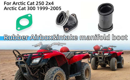 Rubber Airbox & Carburetor Intake Manifold Boot for Arctic Cat 250 300 (1998–2005)