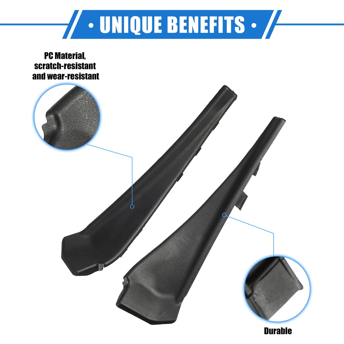 1 Pair Windshield Wrap Corner Trim for Nissan Rogue (2014–2020)