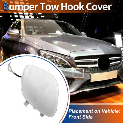 Tow Hook Cover for Mercedes-Benz C43 (2017–2020) No.A2058850024 Silver Tone