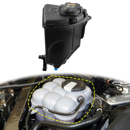 Coolant Radiator Reservoir Tank 17137601948 with Cap for BMW 550i (2006–2010)