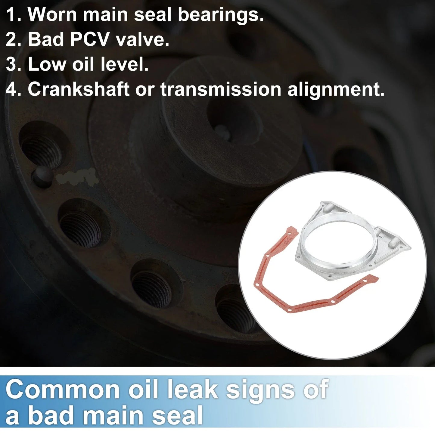 Crankshaft Oil Seal Housing & Gasket Kit for Dodge 5.9L (1989-2002)