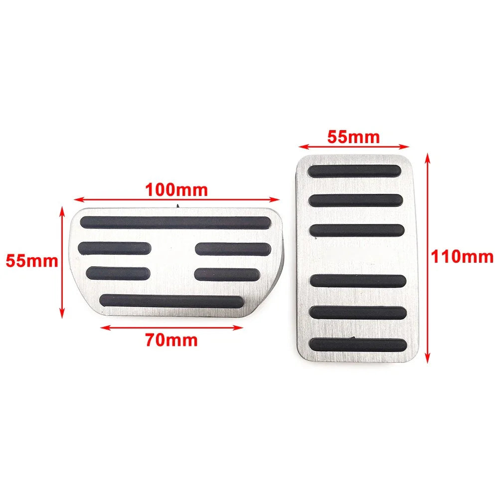 Stainless Steel Brake Gas Pedal Pad Cover for Haval H2 H4 H6 M6 F5 (2 pcs)