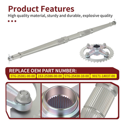 Rear Axle Kit for Yamaha YFZ450 (2004–2023)
