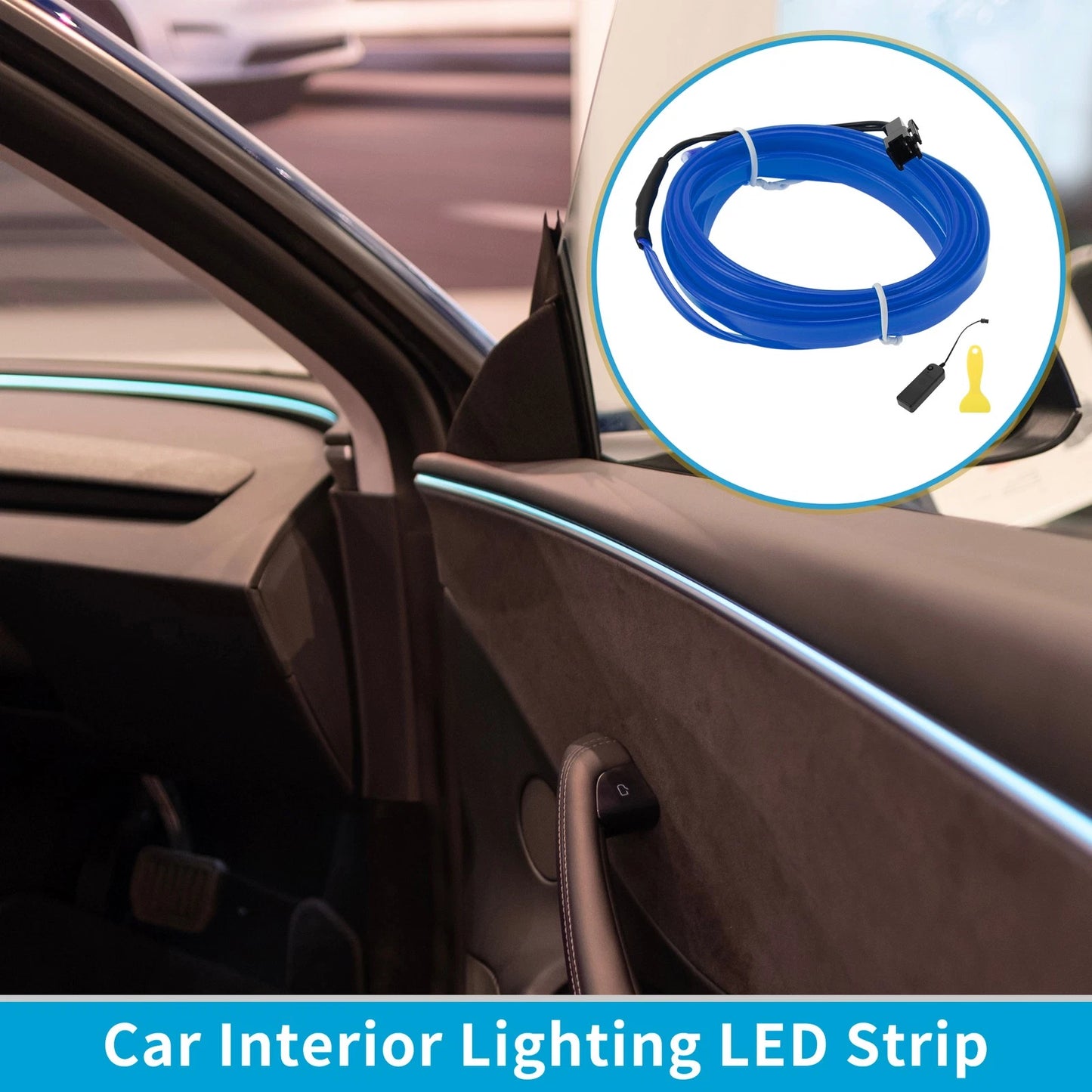 2m LED Strip Neon Wire Interior Lighting for Universal Cars