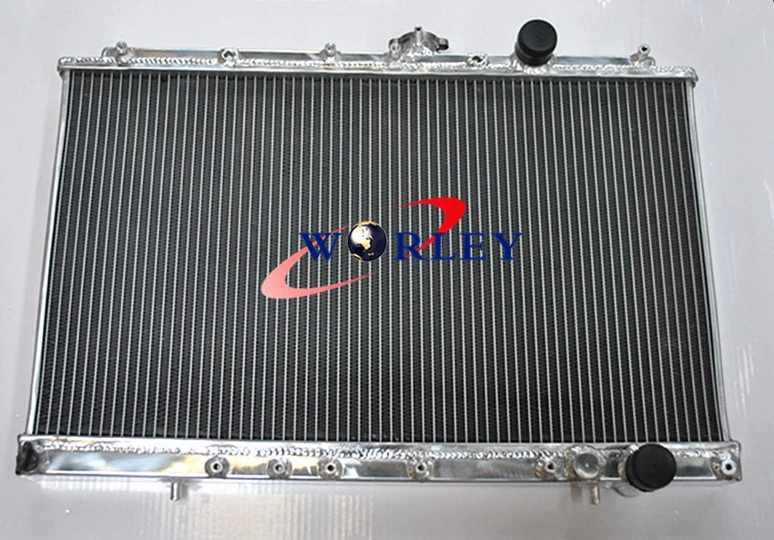 Aluminum Radiator & Fans for Mitsubishi Lancer EVO I II III (1992–1996)