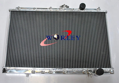 Aluminum Radiator & Fans for Mitsubishi Lancer EVO I II III (1992–1996)