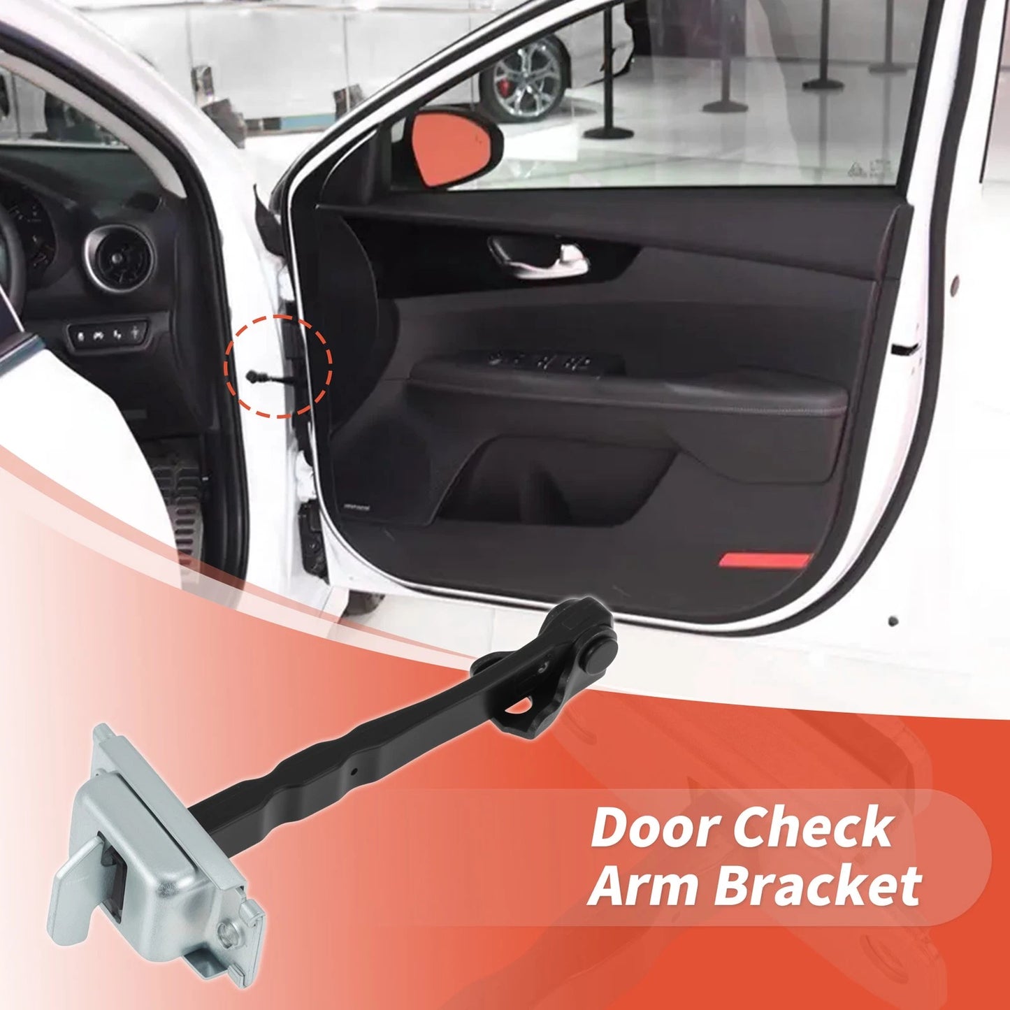Set of 2 Door Check Strap Limiter Brackets for Toyota Prius (2016–2022) 6861047040