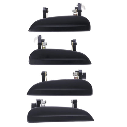 Set of 4 Outer Door Handles for Kia Rio (2002–2005) - Black