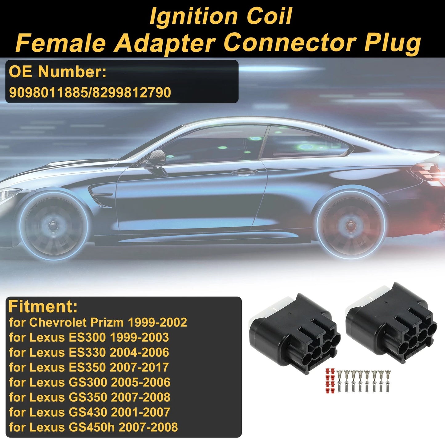 4 Pin Ignition Coil Connector Plug for Chevrolet Prizm (1999–2002)