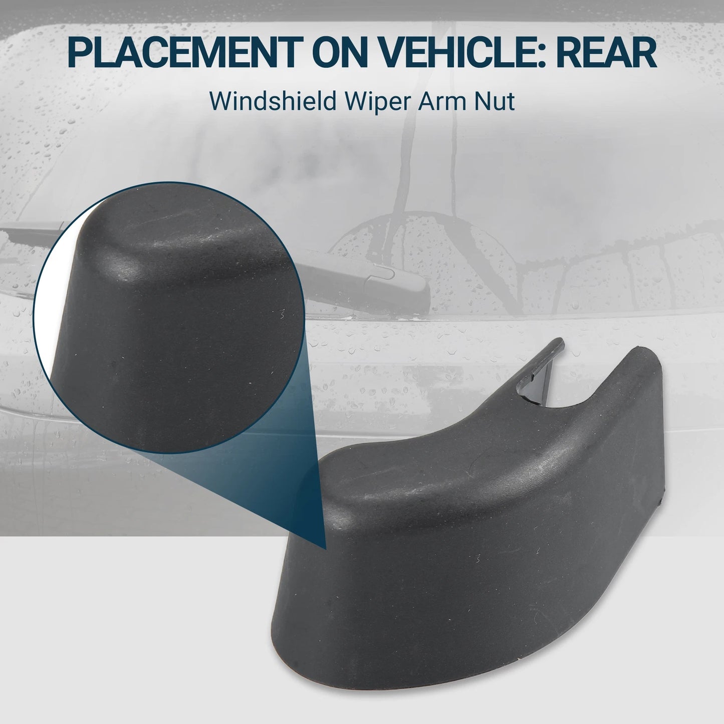 Rear Windshield Wiper Arm Nut Cover for BMW X5 (2019–2023) NO. 61627442099
