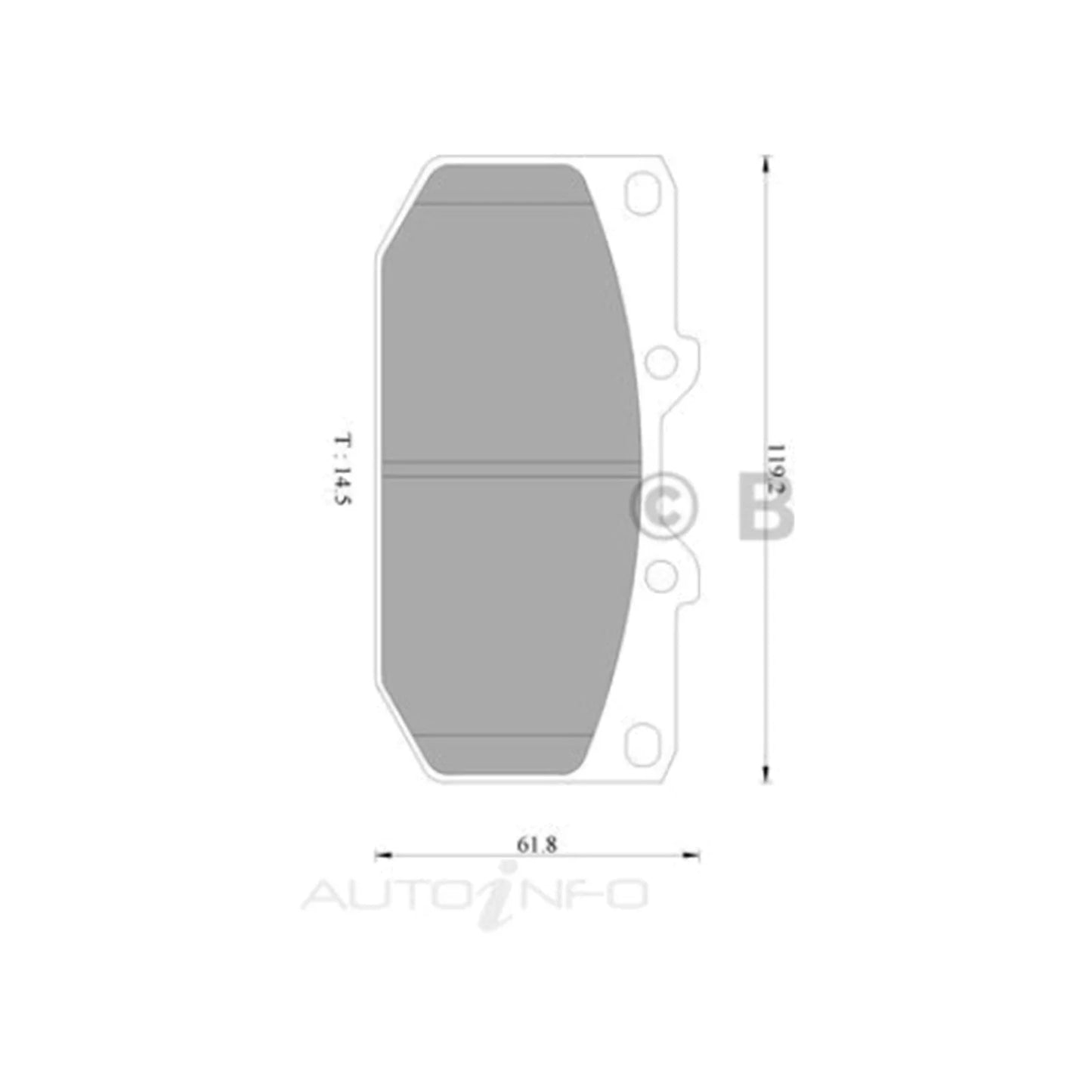 Front Disc Brake Pads 2.0L/2.5L AWD for Subaru Impreza GC/GD/GF/GG/GH