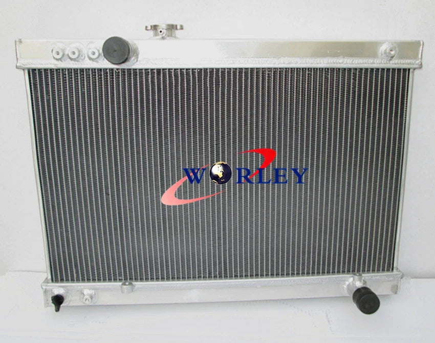 Aluminum Radiator + Fans for Toyota Supra Mark 3 MA70 MA71 3.0L (86-93)