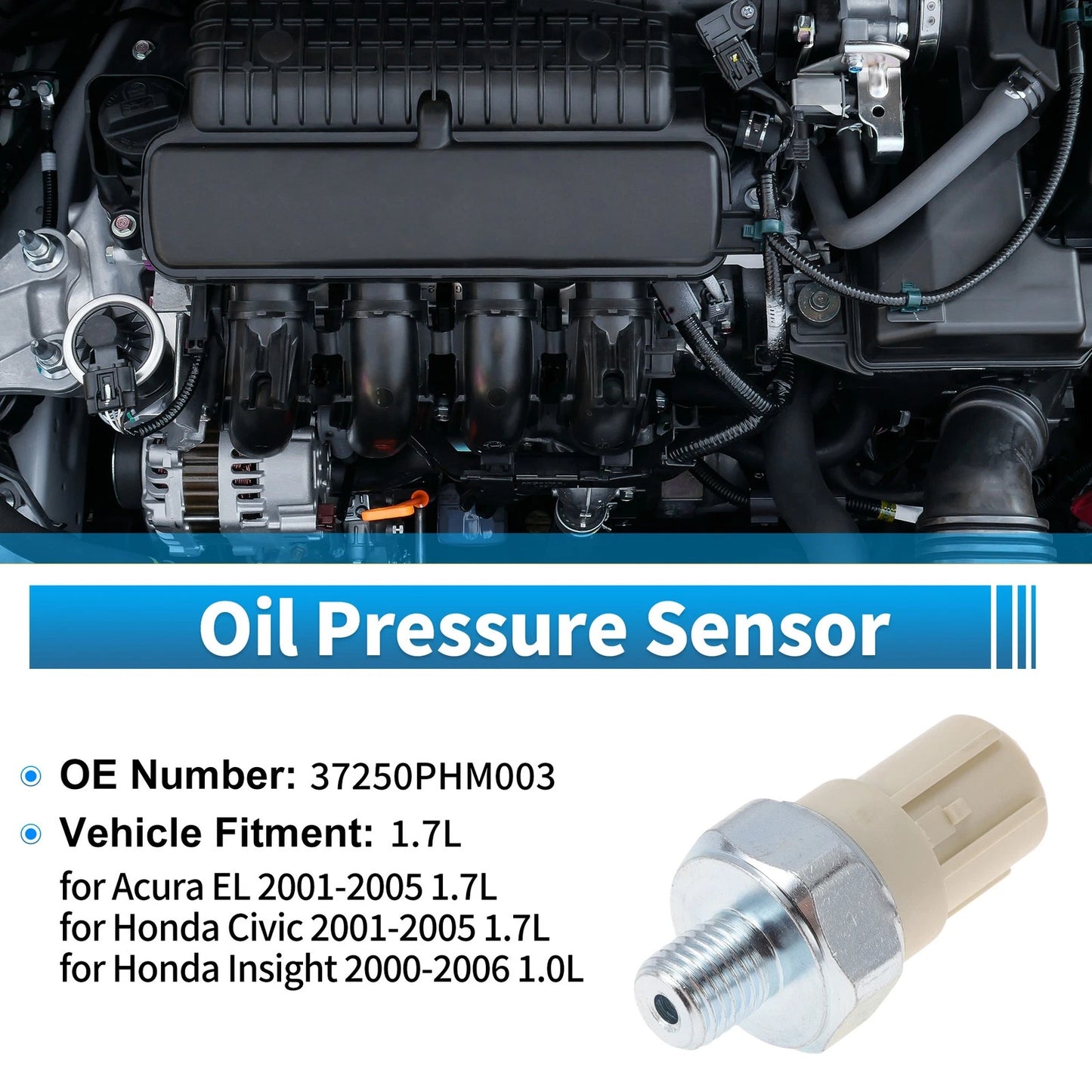Engine Oil Pressure Sensor No.37250PHM003 for Acura EL 1.7L (2001–2005)