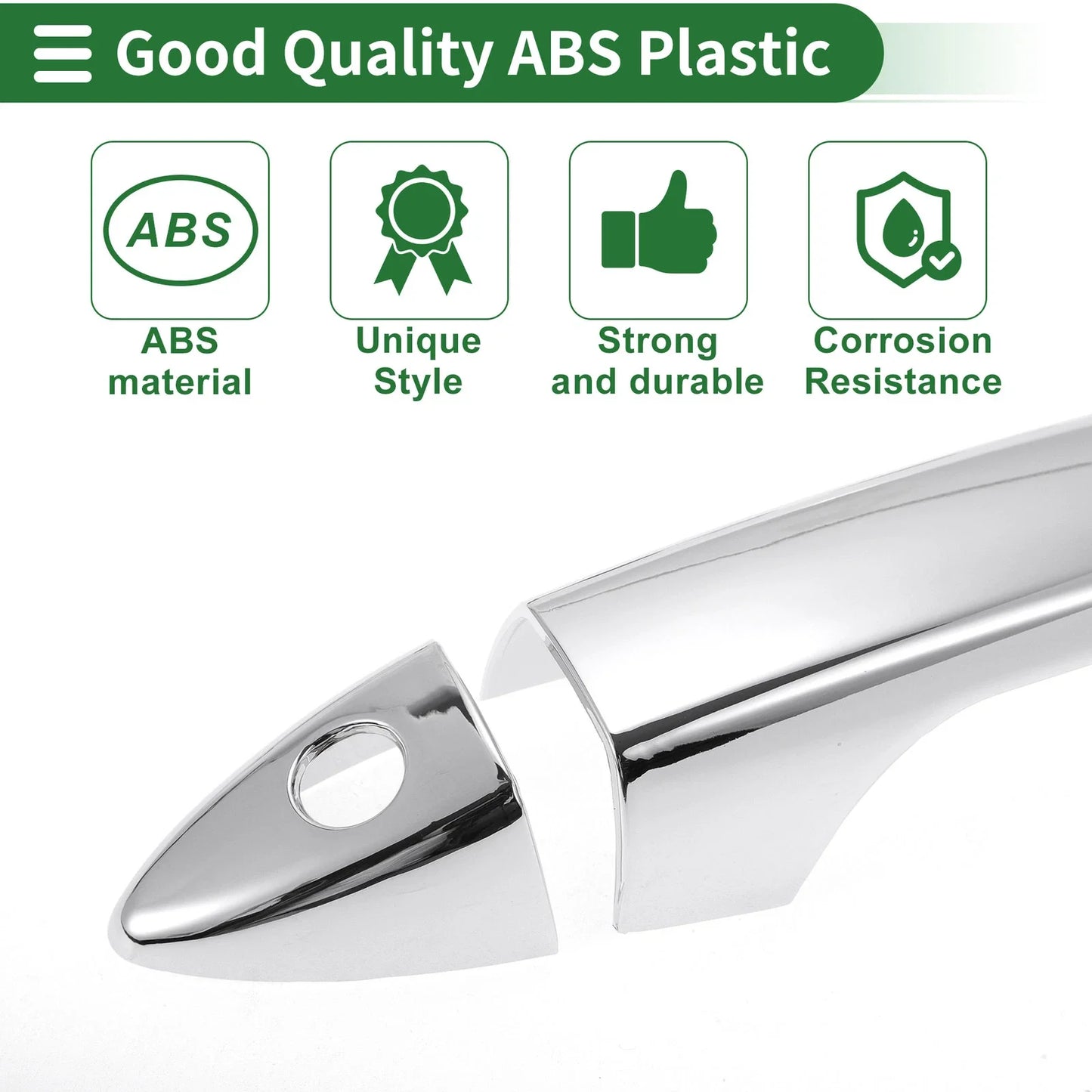 Car Door Handle Cover Trim for Honda Accord (2018-2023) Silver Tone