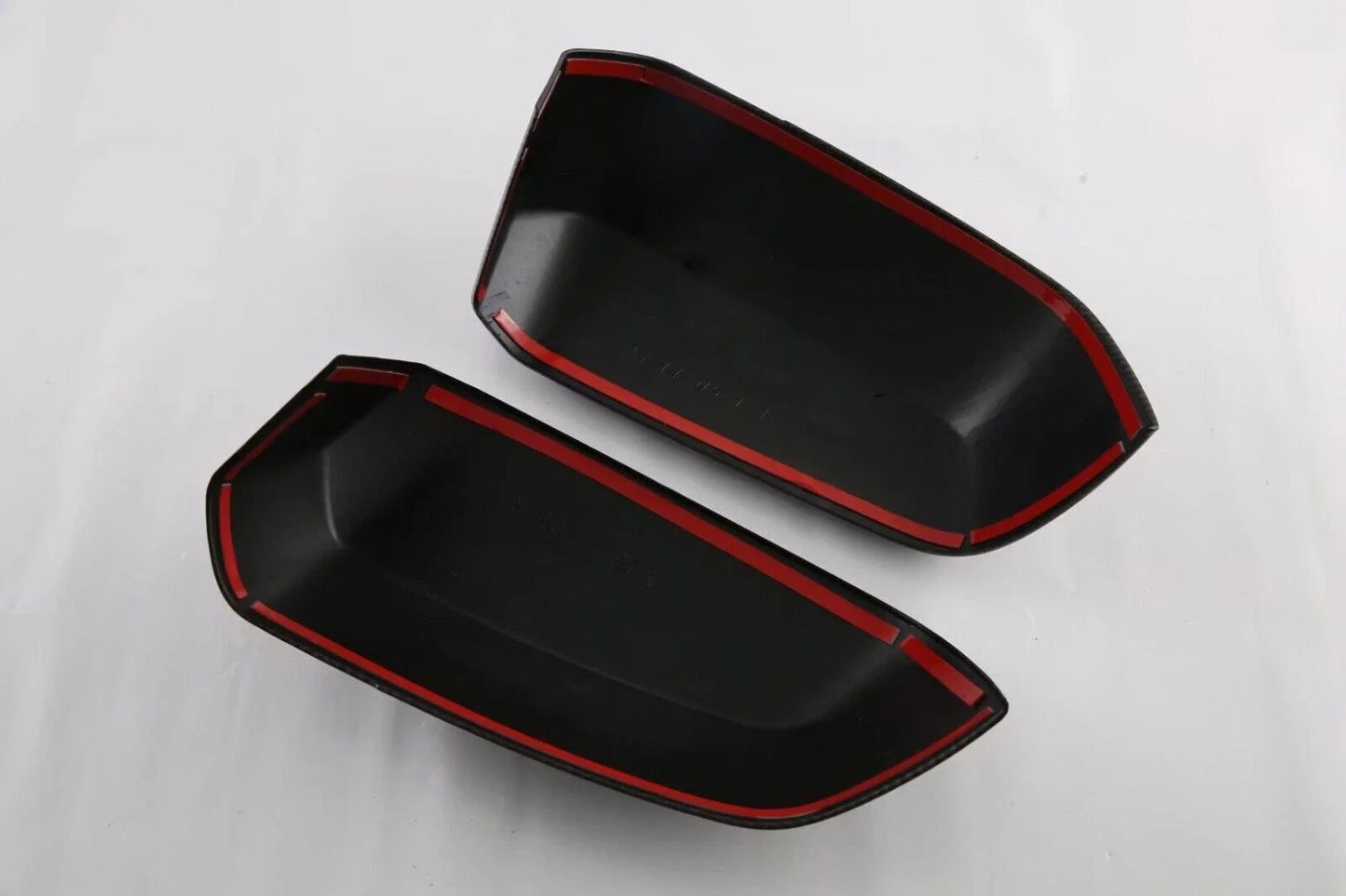 2X Glossy Black Door Side Mirror Cover for Ford Ranger (2023-2024)