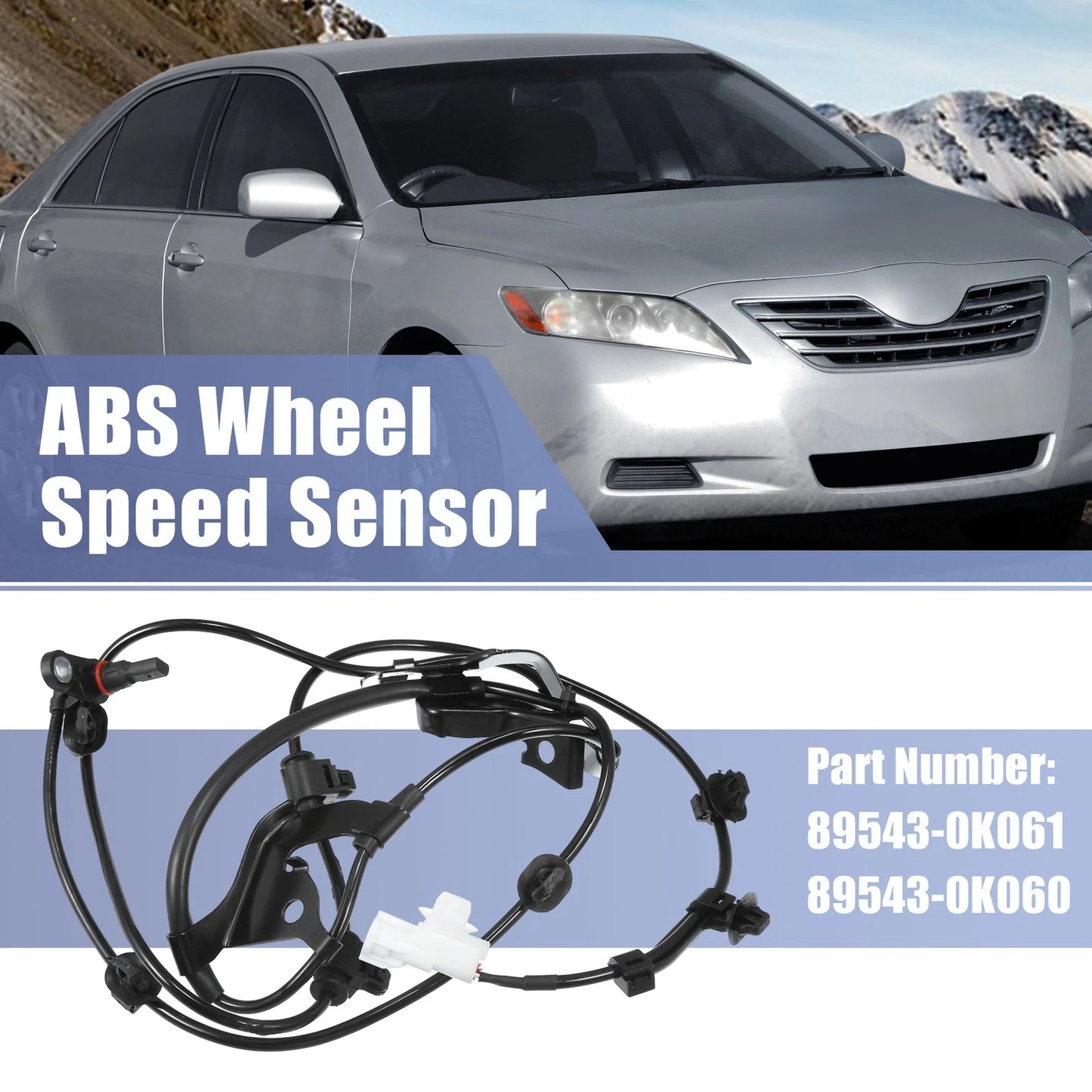 Front Left ABS Sensor No. 89543-0K061 for Toyota Hilux VIII (2015–2022)