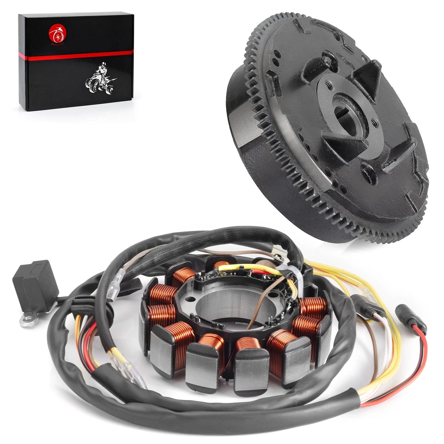 2 x Stator & Flywheel Rotor for Polaris Ranger 500 6x6 (2000–2001)