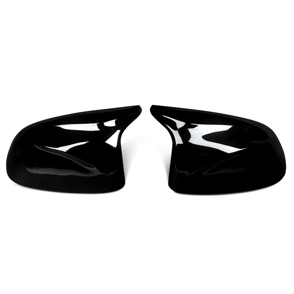 Gloss Black Snap-On Side Mirror Cover Cap for BMW X5 X4 X3 (2014–2018)