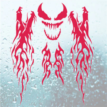 Multicolor Motorcycle Fire Flame Decals for Universal Fit (No Year Specified)