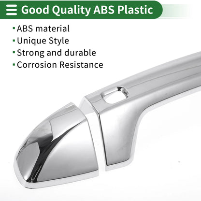 Car Door Handle Cover Trim for KIA Seltos (2019–2023) Silver Tone