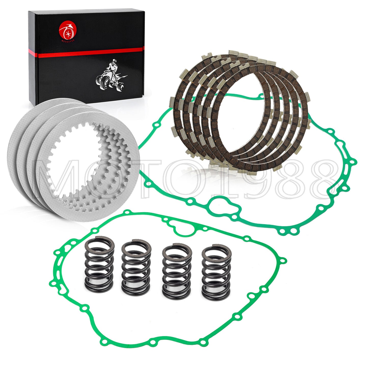 Clutch Friction Plates & Gasket Kit for Kawasaki Bayou 300 (1989–2005)