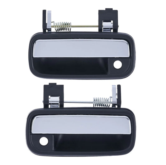 2 x Front Left + Right Outer Door Handle Chrome for Toyota Hilux (1997–2005)