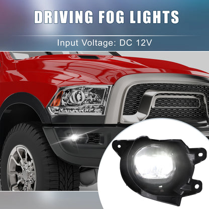 Set of 2 Fog Driving Light Bezels with Switch Harness for Toyota Sequoia (2001–2022)