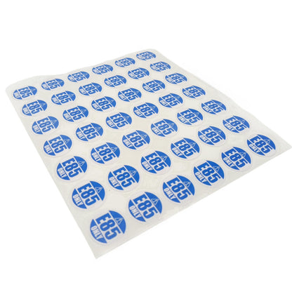 E85 Only Decal for Car Rental (1" Round Sticker)