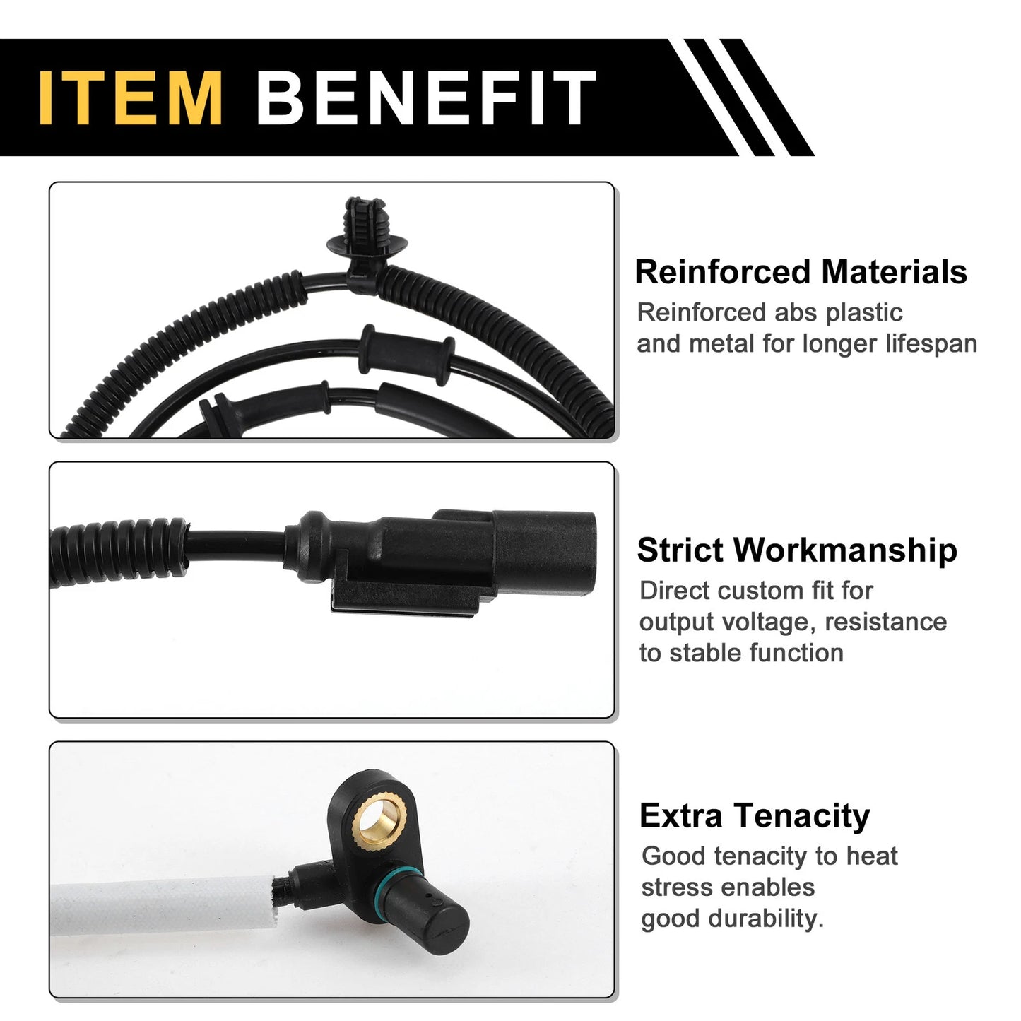 ABS Wheel Speed Sensor for Ford F-250 F-350 F-450 F-550 Super Duty (2017–2019)