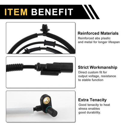 ABS Wheel Speed Sensor for Ford F-250 F-350 F-450 F-550 Super Duty (2017–2019)