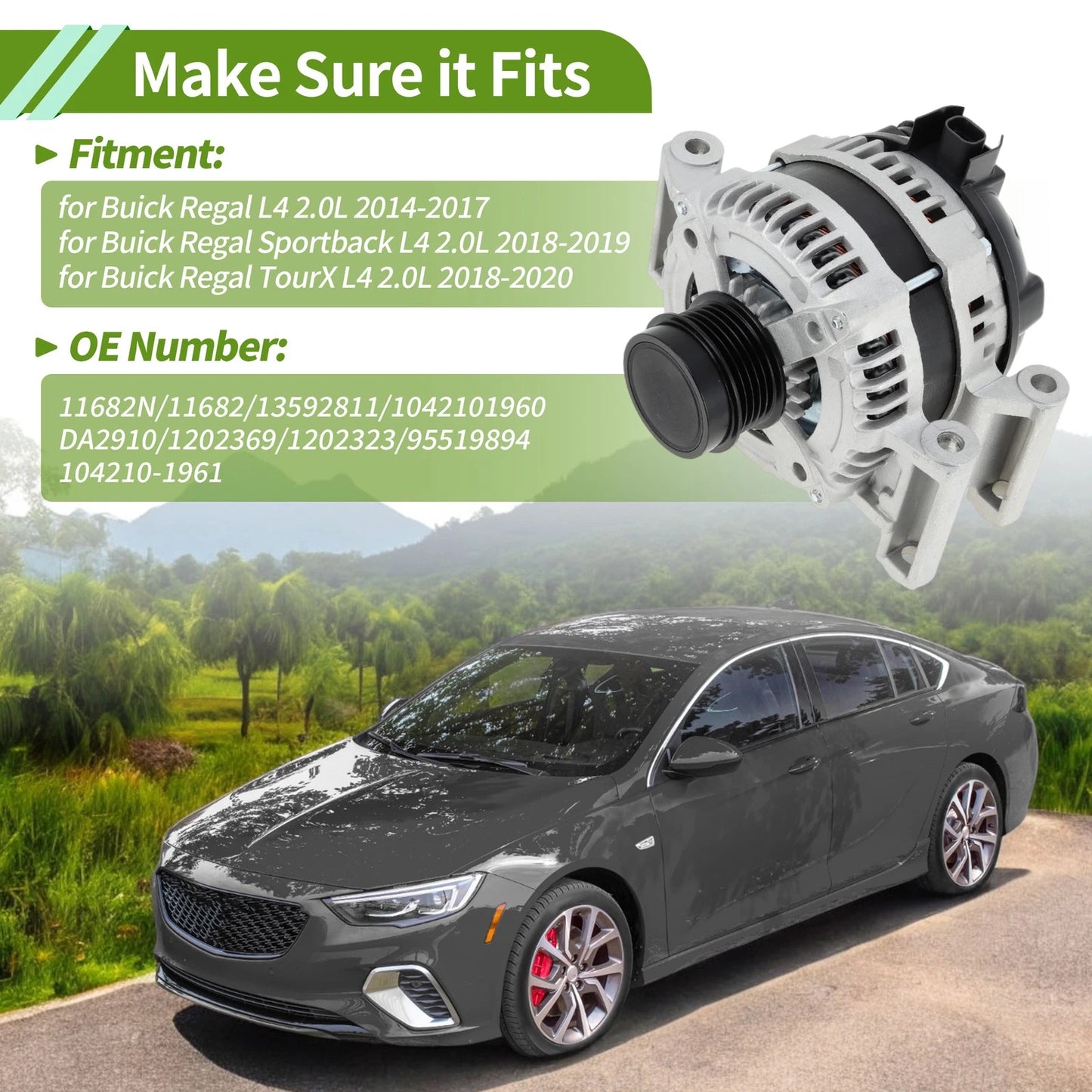 Alternator 150A 12V for Chevrolet Impala (2014–2019) No.13592811