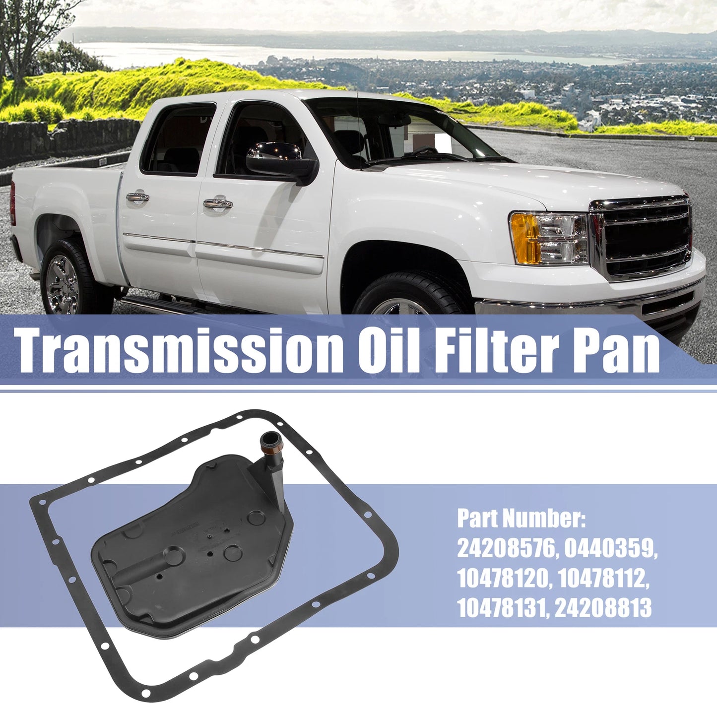 Transmission Filter Oil Pan Gasket Kit for GMC Sierra 1500 (1999–2013)