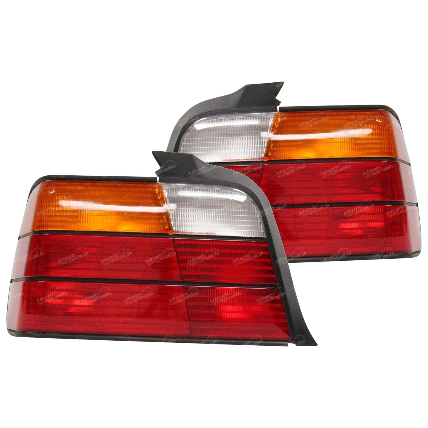 Tail Lights Pair for BMW 3 Series E36 (1991–1996) Amber/Clear/Red